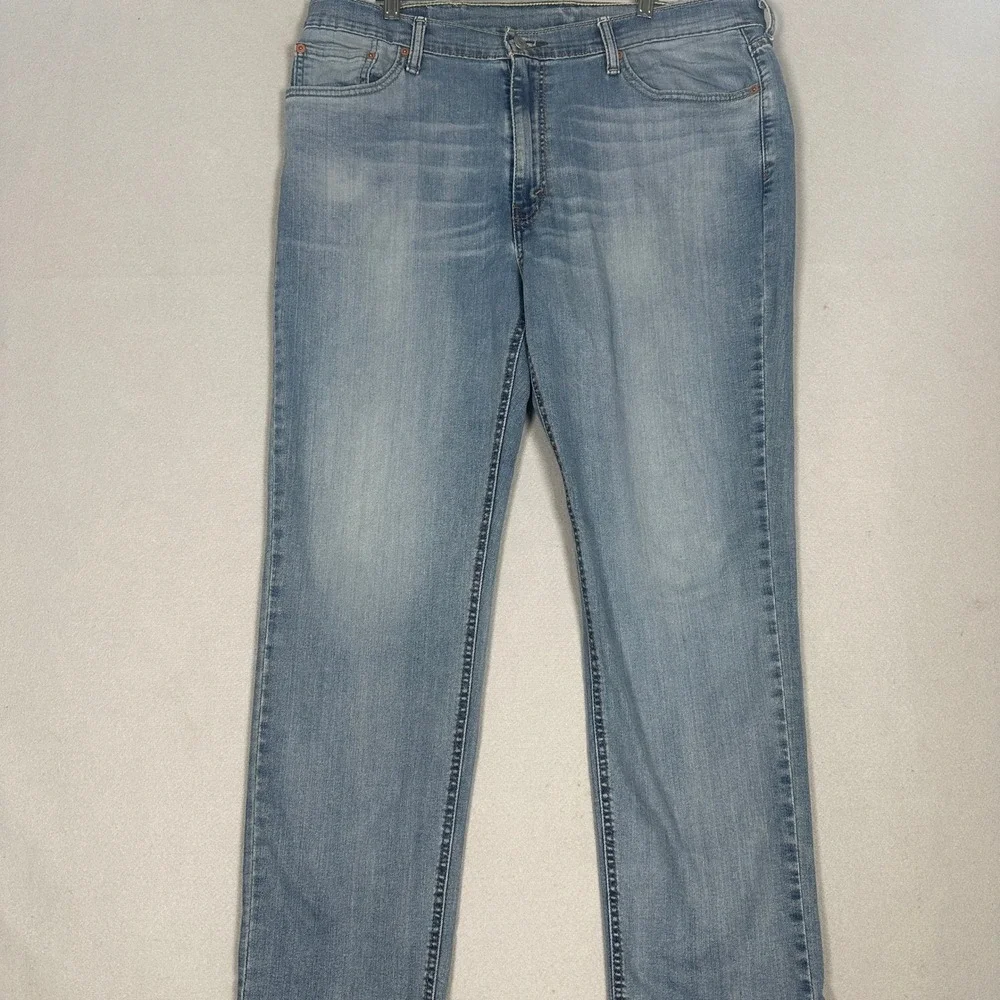 Levis 541 Jeans Mens 38X30 Blue Athletic Tapered Fit Light Wash Stretch Denim